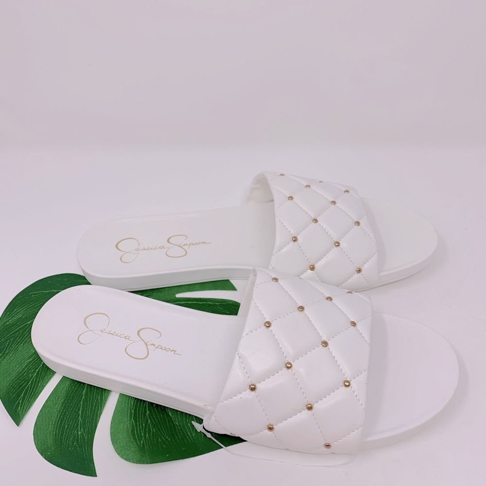 NWOT Jessica Simpson Studded Slide Sandal